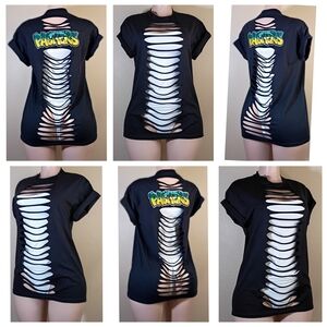 Black and White Graphic Short Sleeve Tee